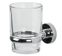 Spirella Gobelet à Fixer Verre & Acier Chromé Atlantic Transparent
