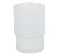 Spirella Gobelet à Fixer Verre & Acier chromé Campagne Opaque