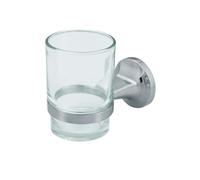 Spirella Gobelet à Fixer Verre & Acier Lagune Chromé Transparent