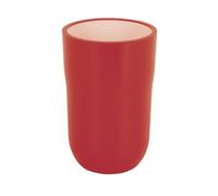 Spirella - Gobelet Cocco en Polystyrène Élégant et Pratique pour Votre Salle de Bain, Design Moderne, Idéal pour Un Usage Quotidien, Rouge