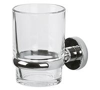 Spirella Gobelet à Fixer Verre & Acier Chromé Atlantic Transparent