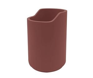 SPIRELLA - Gobelet Sybella - Design Contemporain - 8 x 8 x 11,5 cm - Couleur Bordeaux - Verre Résistant - Idéal pour Boissons Chaudes et Froides - Style Élégant