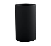 SPIRELLA - Gobelet Tube Noir - Design Italien - Verre Double Paroi - 11.5 x 8 x 8 cm - Couleur Mat - Usage Professionnel - Style Moderne