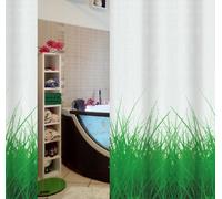 Spirella Herbe Vert/Vert Rideau de Douche en Tissu 180x200cm
