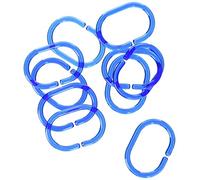 Spirella Lot de 100 Anneaux C-Minor Clear-Blue 1209741, Blanc, Standard