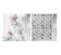 Spirella Lot de 2 Rideaux de Douche Polyester Multicolore | traitement anti-moisissure, lavable en machine