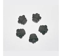 Spirella Lot de 5 glisseurs Gliders Graphite-Grey en Aluminium Gris 2 x 2 cm, Conçus Uniquement pour la Barre Surprise, Permet Une Manipulation Fluide