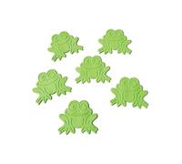 Spirella Lot de 6 Stickers Figurines antidérapant de Douche ou Baignoire PVC Grenouilles 8x9cm Vert