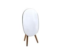 Spirella Miroir de Maquillage à Poser Miroir de beauté Miroir cosmétiques Miroir de courtoisie sur Pieds „Alesia“ Bois Acacia