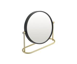 Spirella Miroir grossissant sur Pied Acier BLY Noir Mat & Doré