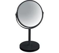 Spirella Miroir de Maquillage à Poser Miroir de beauté Miroir cosmétiques Double Face Miroir de courtoisie pivotant „Sydney“ grossissement x2 - Noir