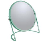 Spirella Miroir de Maquillage à Poser Miroir de beauté Miroir cosmétiques Double Face Miroir de courtoisie pivotant „Akira“ grossissement x5 - Vert Mat