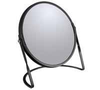 Spirella Miroir de maquillage sur pied Akira – double face grossissement x5 pivotant 360° noir mat