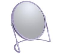 Spirella - Miroir grossissant sur Pied Akira - Acier Robuste - Double Face avec Grossissement x5 et Miroir Classique - Pivotant à 360° - Lavande