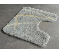 Spirella Mouvement Manhattan Gris Tapis pour les Toilettes 55x55cm Avec Cou Gris