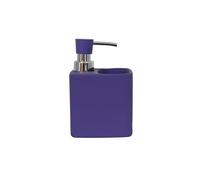 Spirella MSV Distributeur de Savon & Porte éponge céramique Malaga Violet