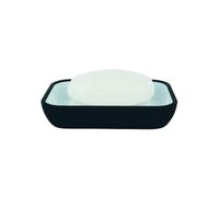 Spirella - Porte Savon Cocco - Élégant Accessoire de Salle de Bain - Design Moderne et Pratique pour Un Rangement Optimal - Noir