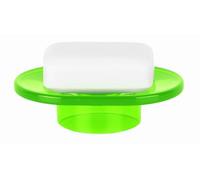 Spirella, Porte-Savon en Acrylique Transparent, Design Élégant et Pratique pour Salle de Bain, Idéal pour Organiser Vos Accessoires, Taille Unique, Couleur Vert Kiwi
