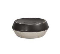 Spirella - Porte-Savon Joshua en Grès, Dimensions 12 x 5 cm, Élégant Accessoire de Salle de Bain, Design Moderne et Pratique pour Un Rangement Optimal, Argent Mat