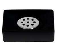 Spirella Porte Savon Céramique Quadro Matt Noir Mat