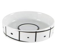 Spirella Porte Savon Porcelaine VISBY Noir & Blanc