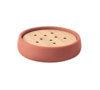 Spirella - Porte Savon Sven en Polyrésine 11,6 x 11,6 cm pour Une Salle de Bain Élégante et Pratique, Idéal pour Organiser Vos Accessoires de Toilette, Vieux Rose