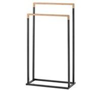 Spirella porte serviettes acier & bambou chic noir Noir G