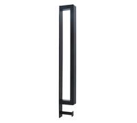 Spirella Porte Serviettes Mural en Acier Wilma Noir Mat