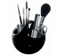 Spirella - Poubelle à Bascule Modèle BOWL - Compacte - Hygiénique et Design Moderne - Facile à utiliser grâce à son couvercle basculant et amovible - 1L - Noir