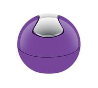 Spirella - Poubelle à Bascule Modèle BOWL - Compacte - Hygiénique et Design Moderne - Facile à utiliser grâce à son couvercle basculant et amovible - 1L - Violet
