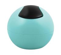 Spirella - Poubelle à Bascule Modèle BOWL - Compacte, Hygiénique et Design Moderne, Facile à utiliser grâce à son couvercle basculant et amovible, 1L, Bleu Aqua/Noir