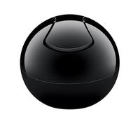 Spirella - Poubelle à Bascule Modèle BOWL - Compacte - Hygiénique et Design Moderne - Facile à utiliser grâce à son couvercle basculant et amovible - 1L - Noir uni