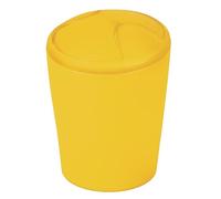 Spirella - Poubelle à bascule MOVE - Design Moderne et Compact - Couvercle Amovible et Facile à Nettoyer - Idéale Salle de Bain ou Cuisine - 2L Frosty Jaune