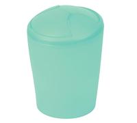 Spirella - Poubelle à bascule MOVE - Design Moderne et Compact - Couvercle Amovible et Facile à Nettoyer - Idéale Salle de Bain ou Cuisine - Vert Basilic - 2L