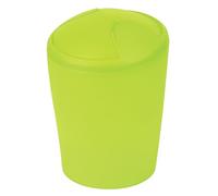 Spirella - Poubelle à bascule MOVE - Design Moderne et Compact - Couvercle Amovible et Facile à Nettoyer - Idéale Salle de Bain ou Cuisine - 2L Frosty Vert Kiwi