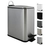 Spirella Poubelle à pédale INOX Erik 5L Brossé