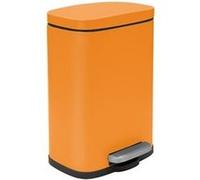 Spirella poubelle à pédale acier akira 5l orange mat G