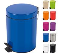 Spirella Poubelle 3 ou 5 litres Métal Sydney avec récipient intérieur en Plastique récyclé Salle de Bains Poubelle à pédale Boîte à ordures Bleu