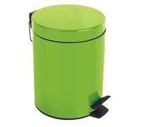Spirella - Poubelle à pédale Acier SYDNEY - Design Moderne, Ouverture Facile, Seau Intérieur Amovible - Accessoire Salle de Bain ou Cuisine - Kiwi Vert - 3L