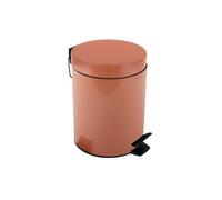 Spirella - Poubelle à pédale Acier SYDNEY - Design Moderne, Ouverture Facile, Seau Intérieur Amovible - Accessoire Salle de Bain ou Cuisine - Terracotta - 5L