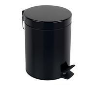 Spirella - Poubelle à pédale Acier SYDNEY - Design Moderne, Ouverture Facile, Seau Intérieur Amovible - Accessoire Salle de Bain ou Cuisine - Brossé - 3L