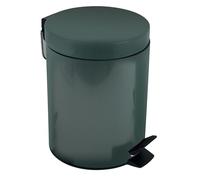 Spirella - Poubelle à pédale Acier SYDNEY - Design Moderne, Ouverture Facile, Seau Intérieur Amovible - Accessoire Salle de Bain ou Cuisine - Vert Foncé - 3L
