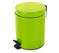 Spirella - Poubelle à pédale Acier SYDNEY - Design Moderne, Ouverture Facile, Seau Intérieur Amovible - Accessoire Salle de Bain ou Cuisine - Kiwi Vert - 5L