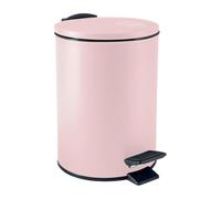 Spirella - Poubelle à Pédale Adelar - Acier Mat - Mécanisme Slow Close Silencieux - Revêtement Anti-Traces - Design Moderne et Élégant - Rose Mat - 3L