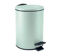 Spirella - Poubelle à Pédale Adelar - Acier Mat - Mécanisme Slow Close Silencieux - Revêtement Anti-Traces - Design Moderne et Élégant - Vert Mat - 3L