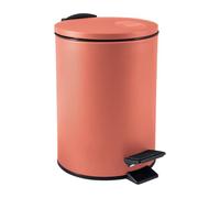 Spirella, Poubelle à Pédale en Acier, Modèle Adelar, Mécanisme slow close, le couvercle se referme doucement et silencieusement, Revêtement anti-traces de doigts, Brown, 3 Litres