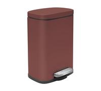 Spirella - Poubelle Akira 5L Matt-Berry - Design Compact avec Couvercle à Pédale - INOX - 30 x 21.4 x 17.6 cm - Couleur Bordeaux - Idéale pour Salle de Bain ou Bureau