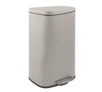 Spirella - Poubelle de Salle de Bain à Pédale en INOX Akira - Fermeture Douce, Revêtement Anti Trace de Doigts - 23,5 x 34,3 x 62,9 cm - 30L - Taupe Mat