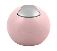 Spirella Poubelle Salle de Bains Récipient à cosmétiques 1 Litre Finition Brillante ou Mate Boîte à ordures à Couvercle pivotant Poubelle à Table Rose Mat