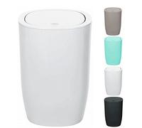 Spirella Pure Mint Poubelle de Salle de Bain, en polystyrène, Blanc, 25 x 17 x 17 cm